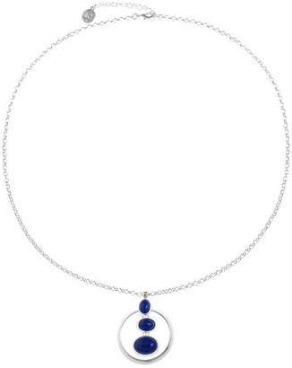 Liz Claiborne Womens Blue Pendant Necklace
