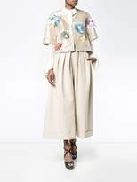 Thumbnail for your product : DELPOZO appliquéd floral jacquard jacket