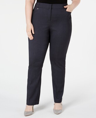 JM Collection Plus & Petite Plus Size Tummy Control Curvy-Fit Pants, Created for Macy's