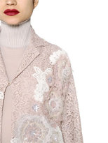 Thumbnail for your product : Antonio Marras Embroidered Cotton Lace Coat