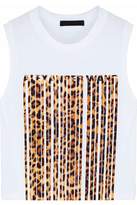 Thumbnail for your product : Alexander Wang Cropped Printed Cotton Top