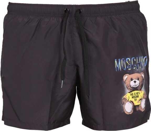 Moschino Teddy Printed High Waist Shorts