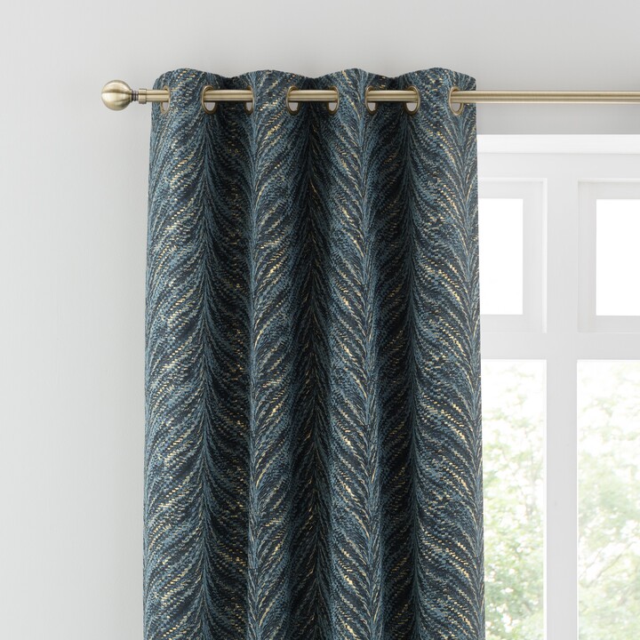 Dunelm Flame Eyelet Curtains Peacock Peacock ShopStyle