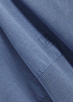 Thumbnail for your product : Corneliani Blue Fine-knit Cotton Polo Shirt