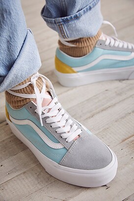 Skool Pastel Block Pastel Coloured Vans Vans Old Skool Pastel