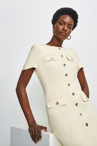 Thumbnail for your product : Karen Millen Tailored Short Sleeve Utility Pencil Dress