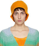 Thumbnail for your product : The Elder Statesman Orange Crochet Bucket Hat