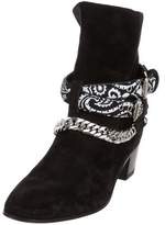 Thumbnail for your product : Amiri Suede Chain-Link Boots Black Suede Chain-Link Boots