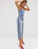 Thumbnail for your product : Miss Sixty denim jumpsuit with side stripe detail