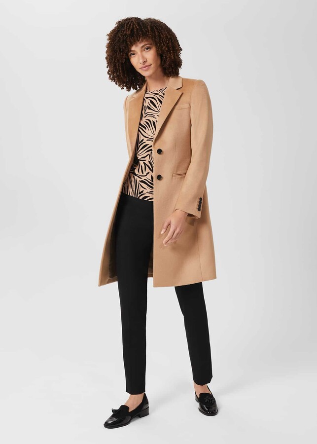 beige wool coat petite