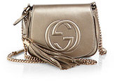 Thumbnail for your product : Gucci Soho Metallic Leather Shoulder Bag