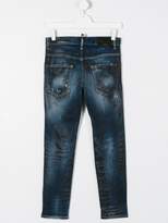 Thumbnail for your product : DSQUARED2 Kids stonewashed slim-fit jeans