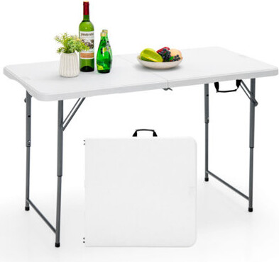 Arlmont & Co. 3-Level Height Adjustable Folding Table