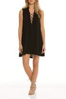 Thumbnail for your product : Elan International Black Lace-Up Dress