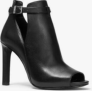 open back heel booties