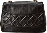 Thumbnail for your product : Chanel Black Quilted Lambskin Leather Shoulder Bag