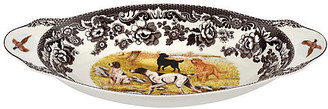 Spode Dogs Bread Tray - White/Brown