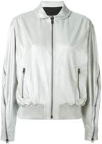 Thumbnail for your product : Tom Ford zipped sleeve bomber jacket