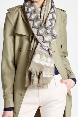Zadig & Voltaire Printed Scarf with Cotton