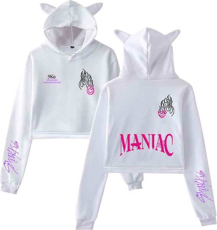 Womens Hoodies Crop Top Hoodie Kids Versace Kids Logo-embellished