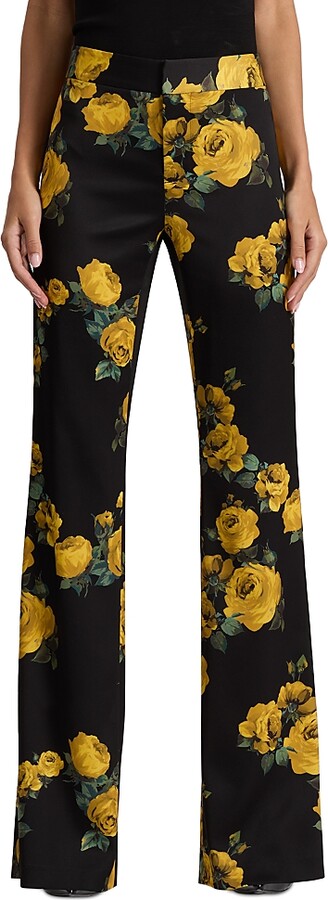 Alice + Olivia Livi Printed Floral Pants