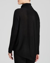 Thumbnail for your product : Eileen Fisher Asymmetric Wool Turtleneck Sweater