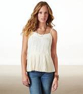 Thumbnail for your product : American Eagle AE Embroidered Ruffle Cami