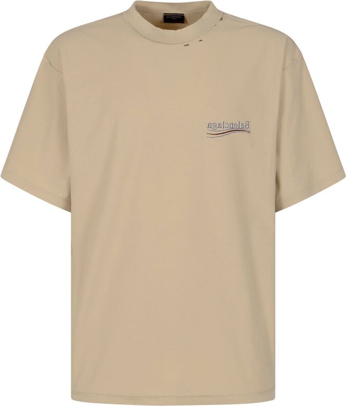 Balenciaga Logo Printed Crewneck T-Shirt