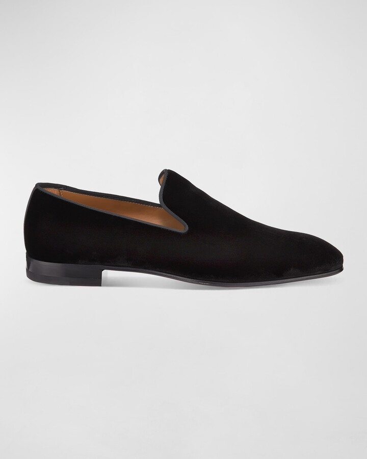 Christian Louboutin Men's Dandelion Velvet Loafers