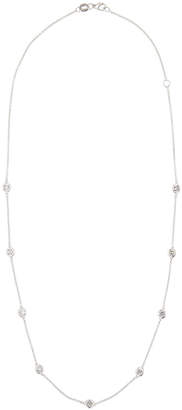 Neiman Marcus Diamonds 14k White Gold By-The-Yard Floating Diamond Station Necklace