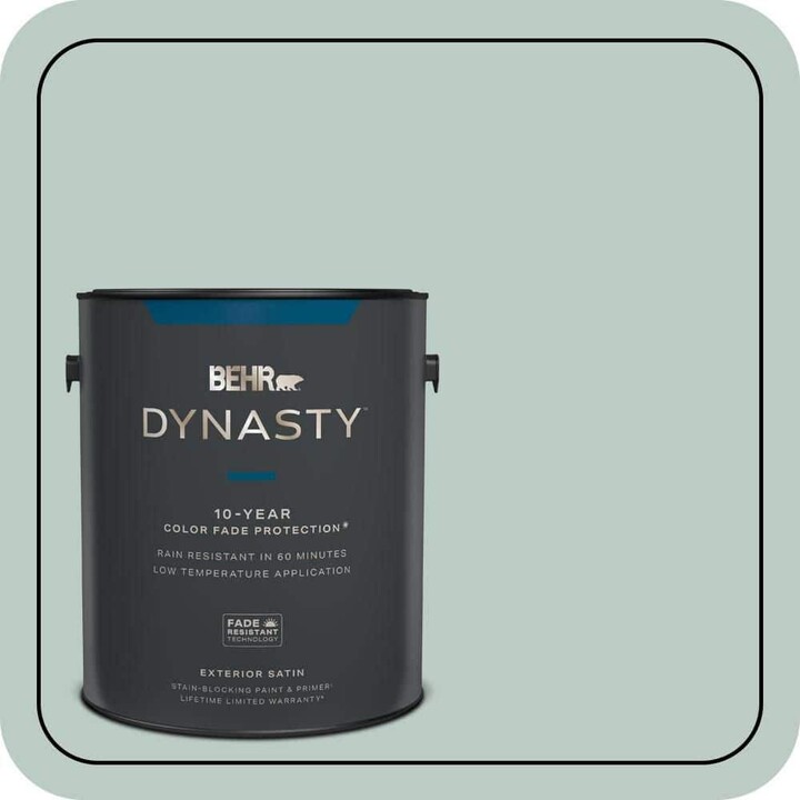 BEHR DYNASTY 1 gal. Home Decorators Collection #HDC-CL-23 Soothing Spring Satin Enamel Exterior Stain-Blocking Paint & Primer