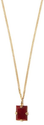 Miansai Lennox Agate & 14kt Gold-vermeil Necklace - Red Gold 