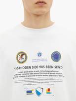 Thumbnail for your product : Vetements Seized Website-print Cotton Jersey T-shirt - Mens - White