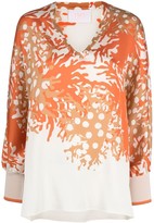 Thumbnail for your product : IVI Sea Coral Print Blouse