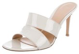Thumbnail for your product : Gianvito Rossi Patent Leather Slide Sandals w/ Tags