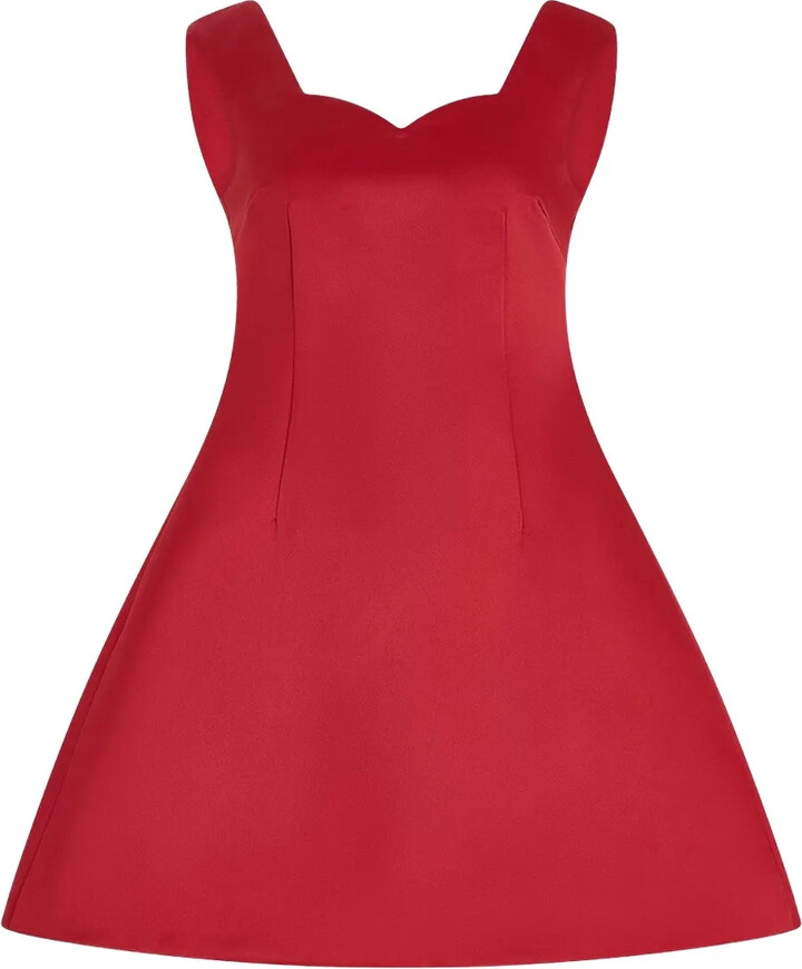 Rosie Assoulin Sweetheart-Neck Mini Dress
