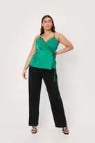 Thumbnail for your product : Nasty Gal Womens Plus Size Wrap Lace Trim Cami Top
