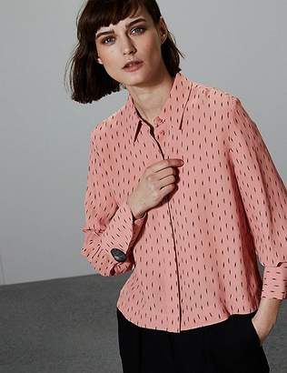 Marks and Spencer Printed Long Sleeve Shirt