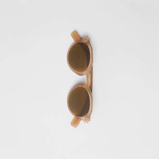 Burberry Keyhole Round Frame Sunglasses