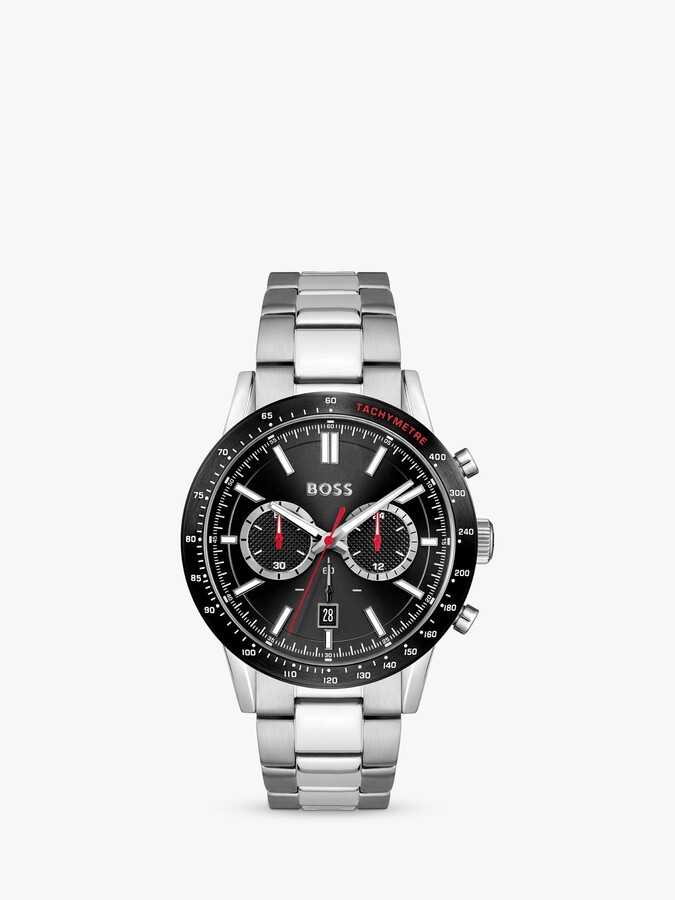 HUGO BOSS Men's Chronograph Quartz Watch with Leather Strap 1513604 -  ShopStyle
