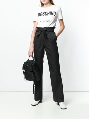 Moschino High-Waist Belted Trousers
