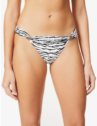 Melissa Odabash Grenada animal-print mid-rise bikini bottoms