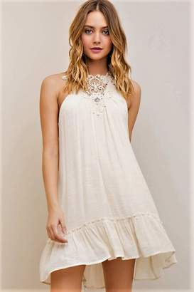 BEIGE People Outfitter Halter Dress