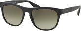 Thumbnail for your product : Prada Rectangular Acetate Sunglasses, Dark Gray
