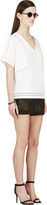Thumbnail for your product : Helmut Lang Black Leather Panel Shorts
