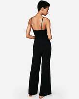 Thumbnail for your product : Express Wide Leg V-Wire Jumpsuit