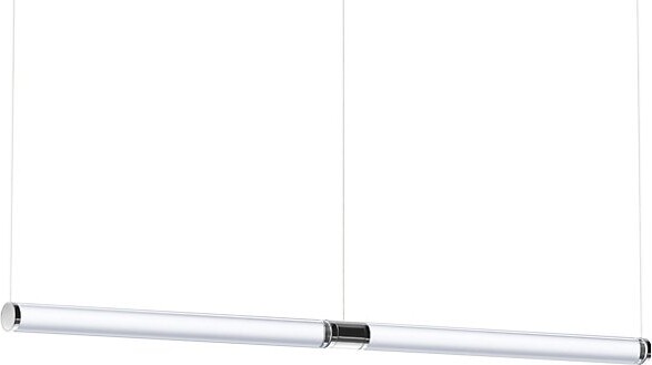 ET2 Lighting Vanish LED Linear Chandelier in Silver, Size: 52"