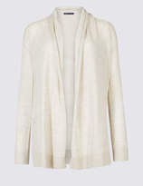 Thumbnail for your product : M&S Collection Pure Merino Wool Textured Cardigan