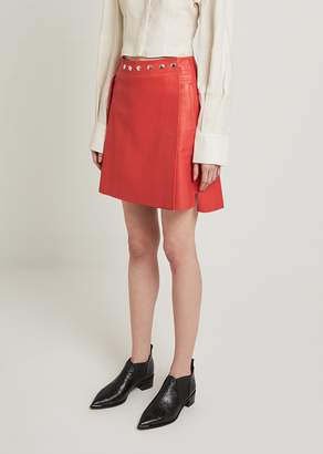 Acne Studios Shirin Nappa Leather Wrap Skirt