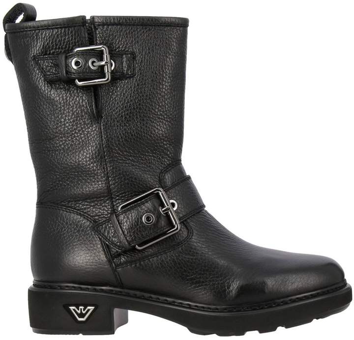 emporio armani boots womens